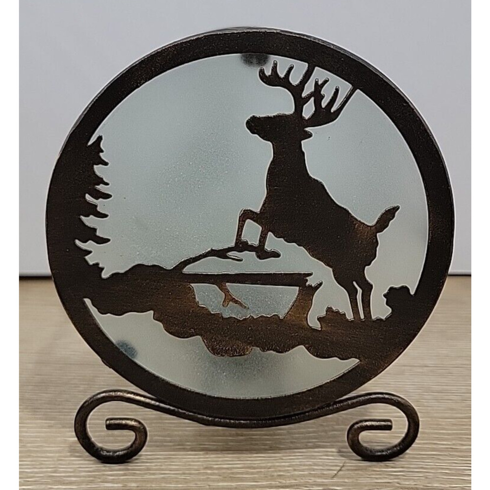 Leaping Deer Stag Tealight Candle Holder‎